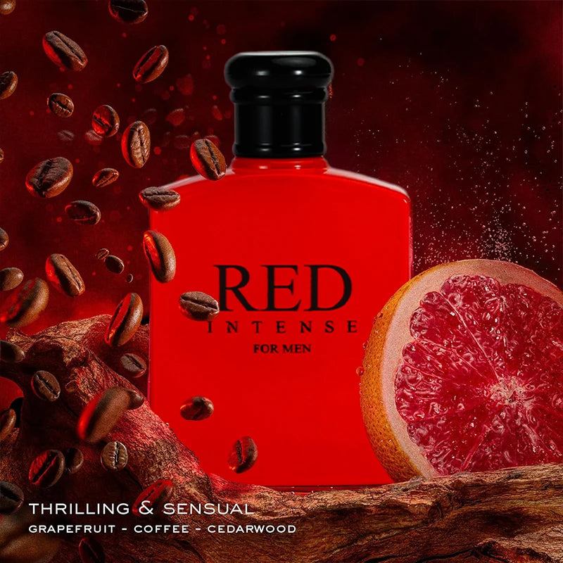 RED CHARM Eau de Parfum Spray 3.4 Ounce / 100 Ml Multi-Layered Fragrance Aromatic Fragrance for Men Men's EDP Perfumes Fruit