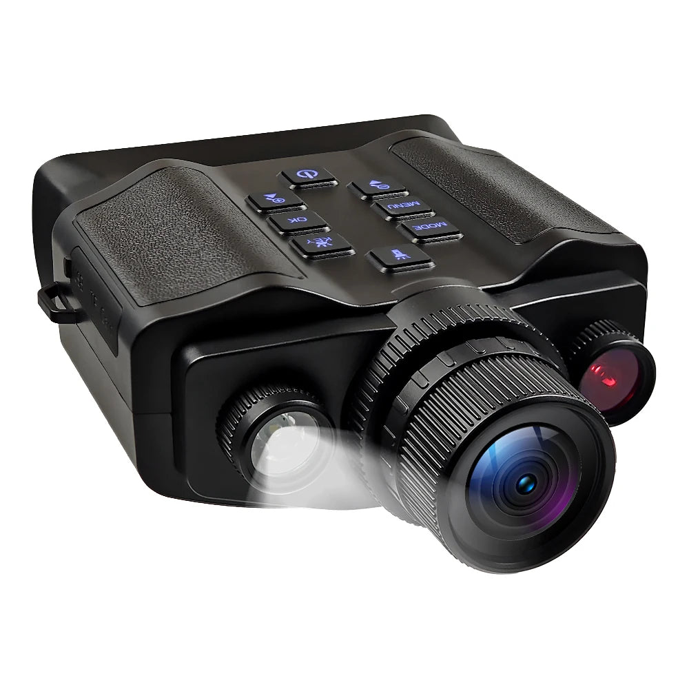 60MP 5K Infrared Night Vision Binocular Flashlight Camera with 10X HD Day and Night for Outdoor animals watching