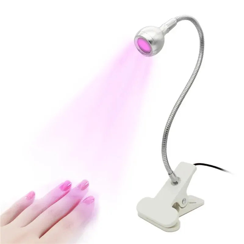 LED Table Lamp Nightlight Gooseneck Nail Lamp UV Curable Violet Lamp Mobile Phone Repair Lamp USB Clip Lamp Dormitory Lamp