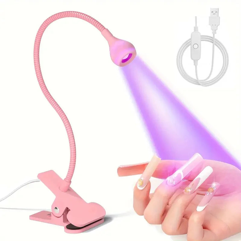 LED Table Lamp Nightlight Gooseneck Nail Lamp UV Curable Violet Lamp Mobile Phone Repair Lamp USB Clip Lamp Dormitory Lamp