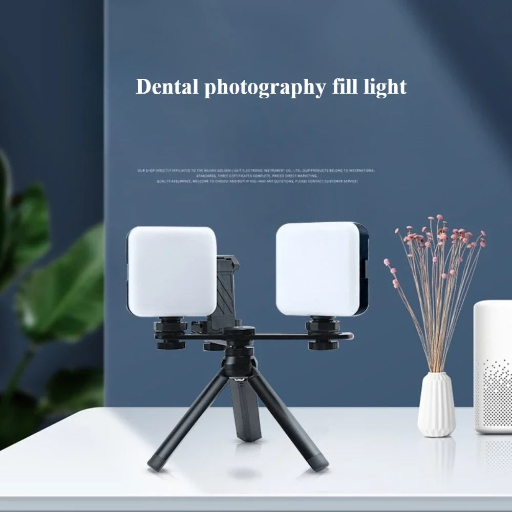 Dental oral LED mobile phone fill light beautification shooting effect used for macro, manicure, dentistry, makeup photography