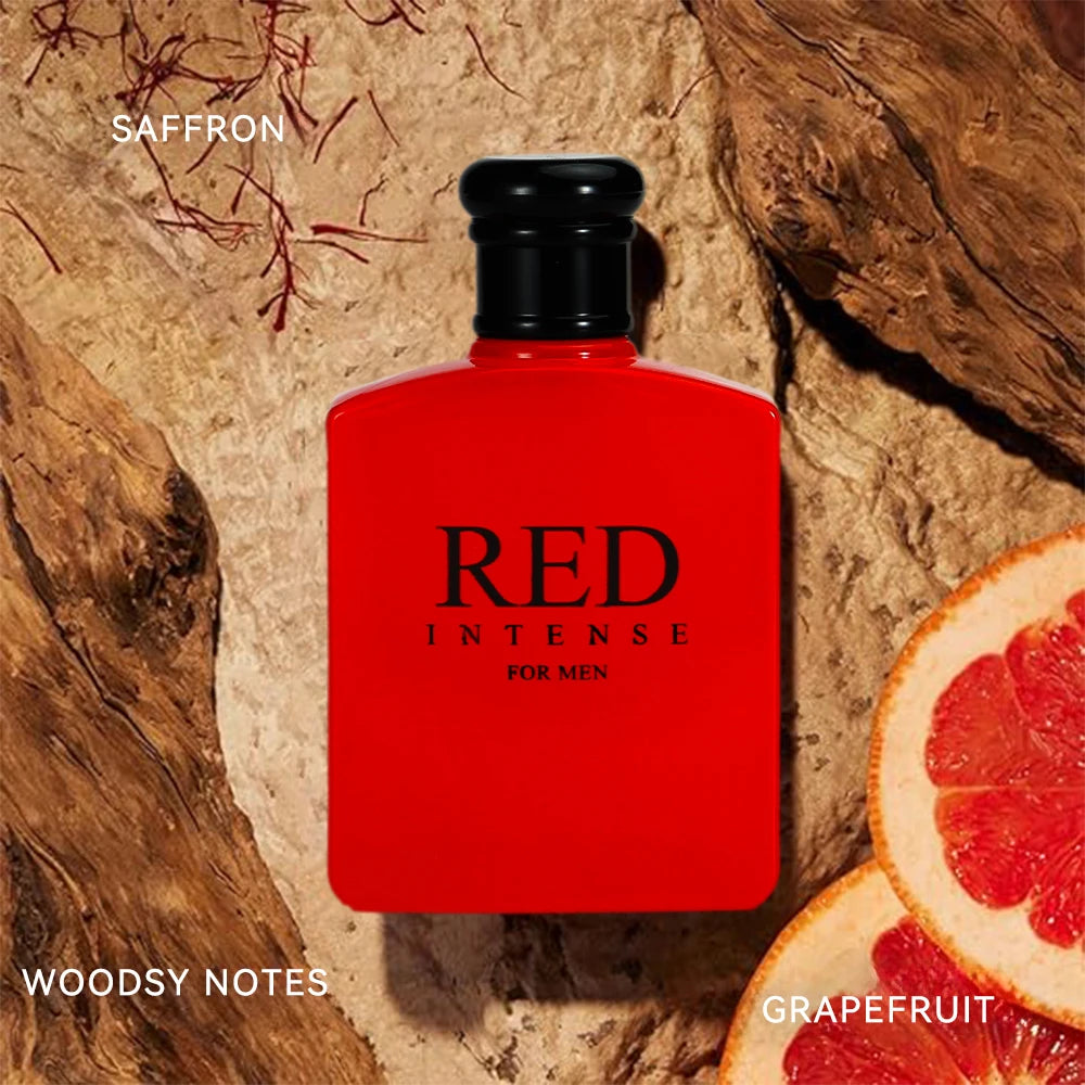 RED CHARM Eau de Parfum Spray 3.4 Ounce / 100 Ml Multi-Layered Fragrance Aromatic Fragrance for Men Men's EDP Perfumes Fruit