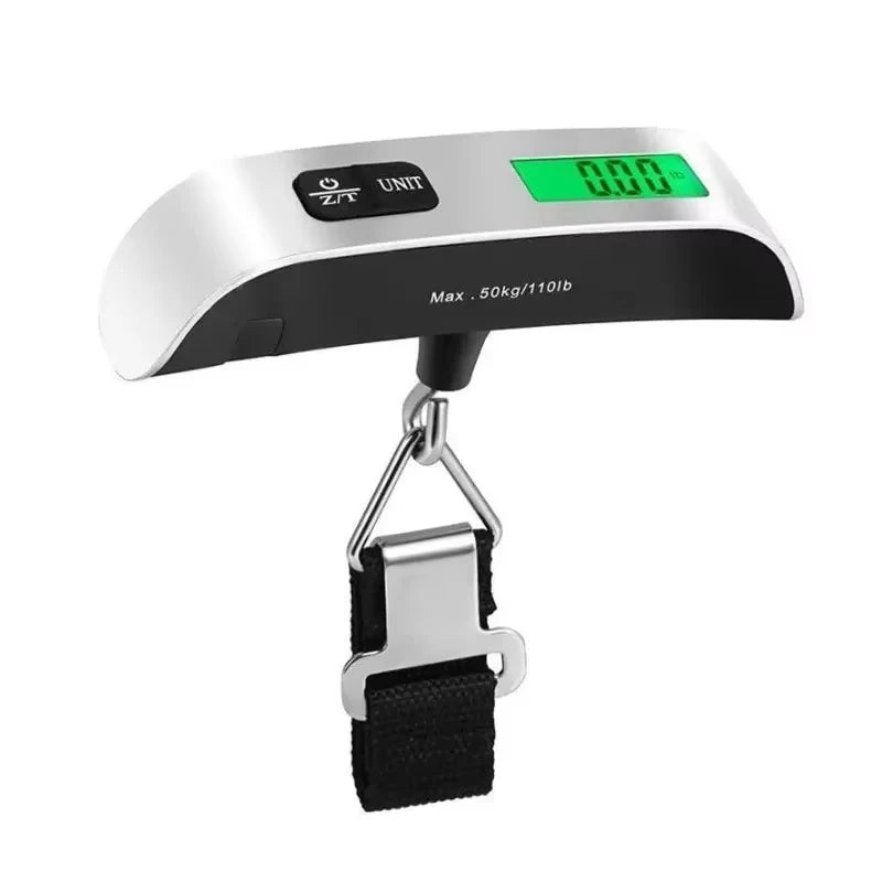 Portable handheld hanging scale.Luggage weight scale 110 lb/50kg electronic luggage travel weighing.Does not include the battery