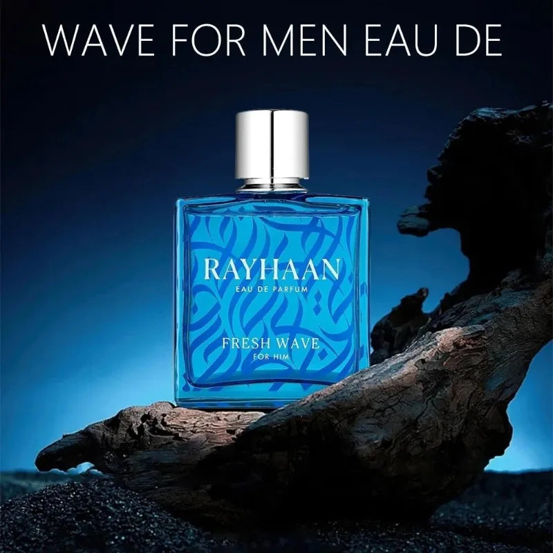 Rayhaan Fresh Wave Eau de Parfum 3.4 Oz Premium Original Arab Perfumes Natural Lasting Aquatic Pheromones Perfume Cologne 100 ML