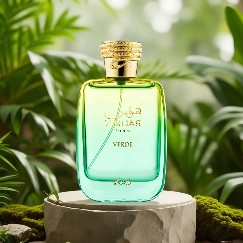 Rasasi Hawas Verde Long-Lasting EDP 100ml Men's Fresh Citrus Woody Perfume Rosemary Amber Scent