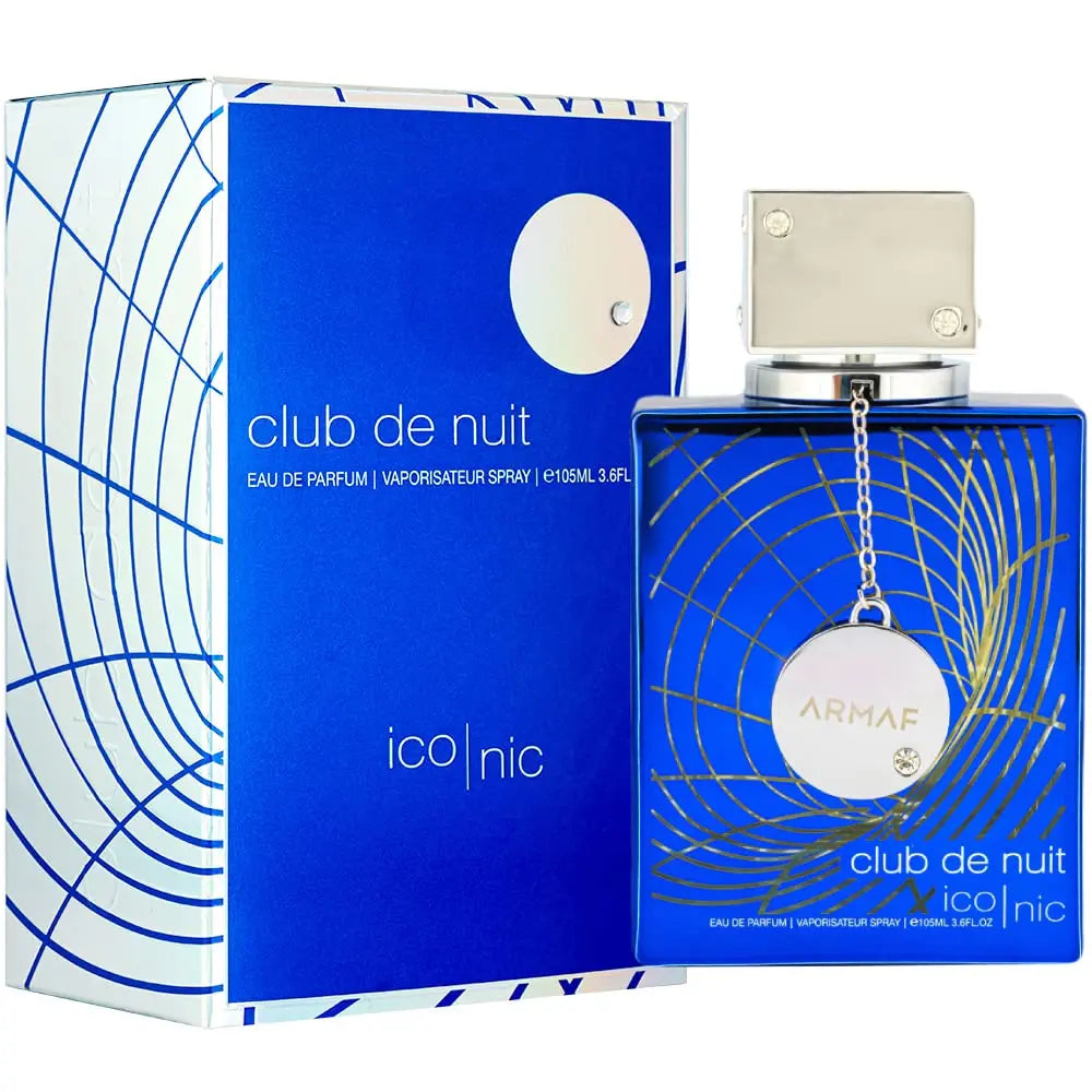 Armaf Club De Nuit Blue Iconic for Men Eau De Parfum Spray 3.6 Ounce Long Lasting Fragrance Long Lasting Fragrance Cologne